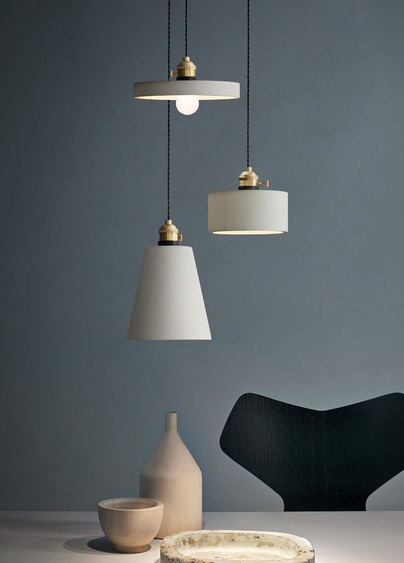 Concrete Vasa Minimalist Pendant Light