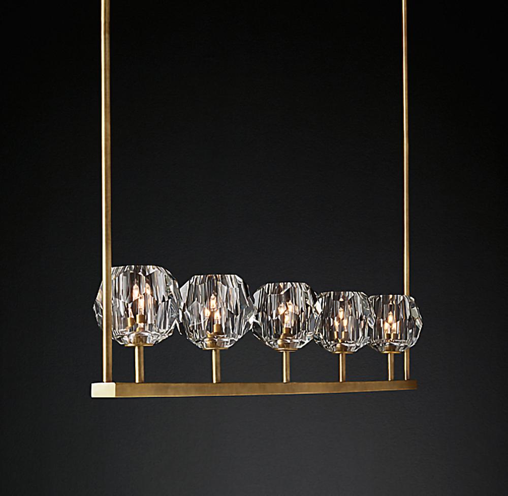 BOULE DE CRISTAL LINEAR CHANDELIER