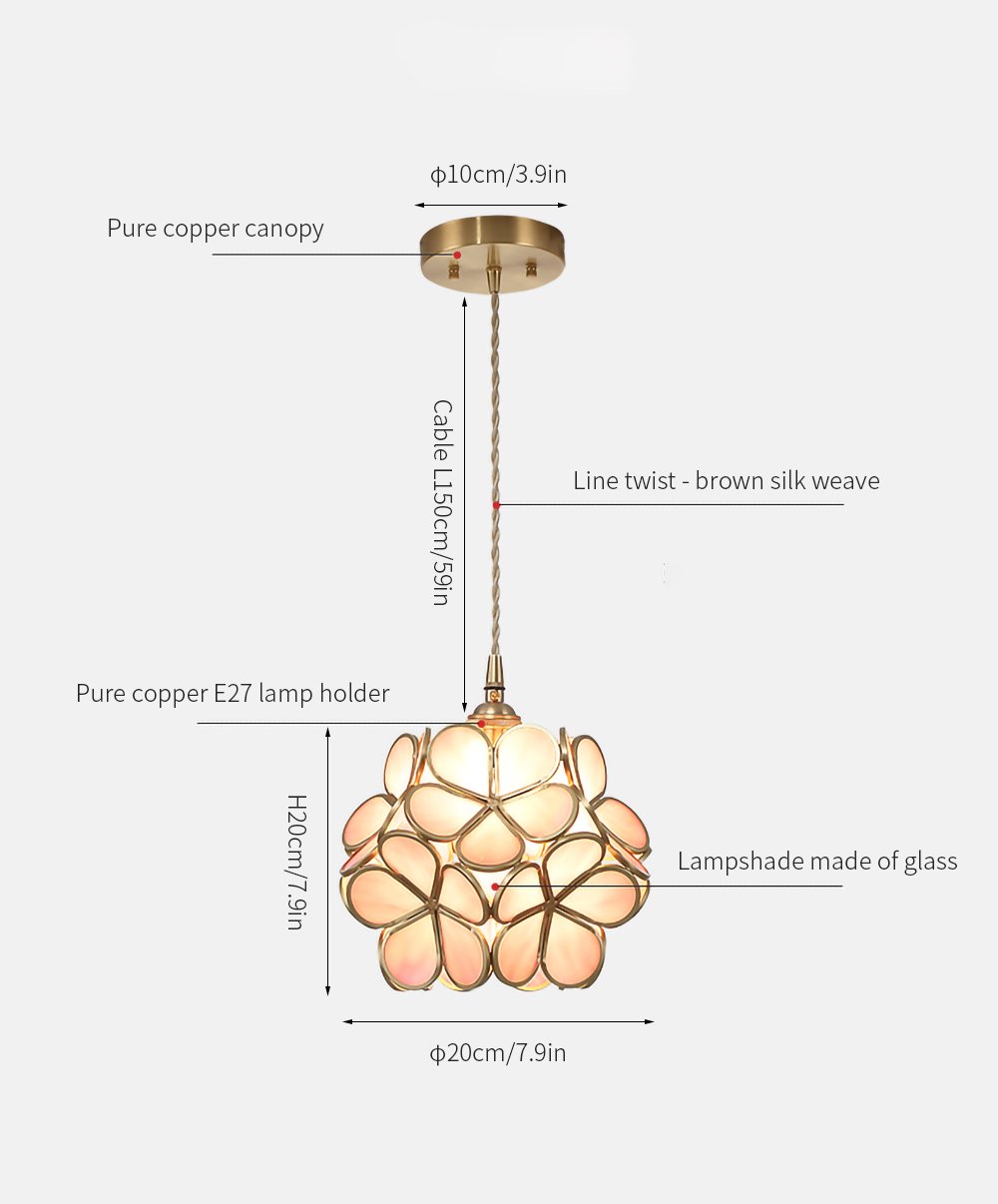 Glass Petal Pendant Lights