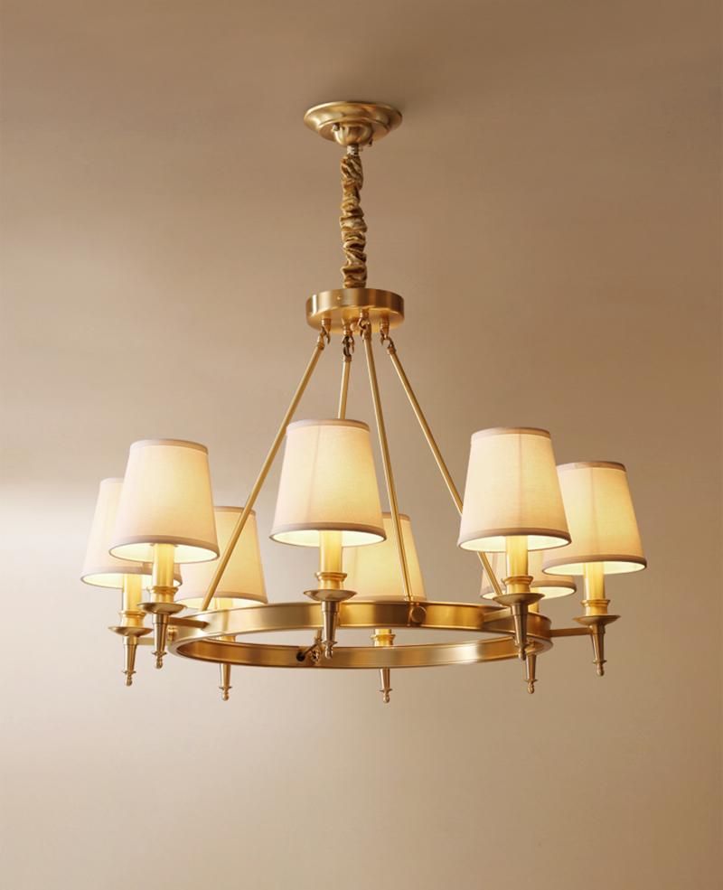 Bling Small Chandelier Antique Brass