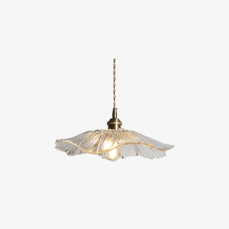 Retro Lotus creatieve glazen hanglamp