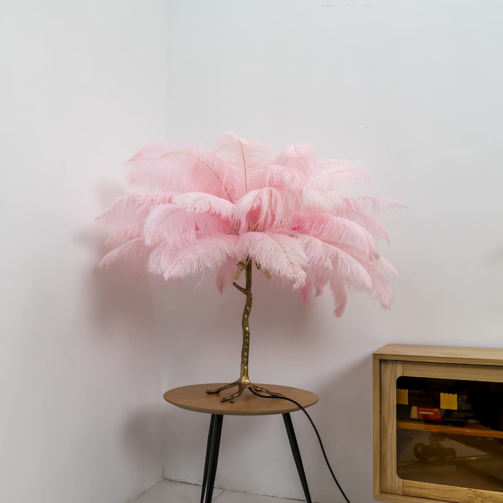 Ostrich Feather Table Lamp - Ostrich Feather Table Lamp - Mooielight