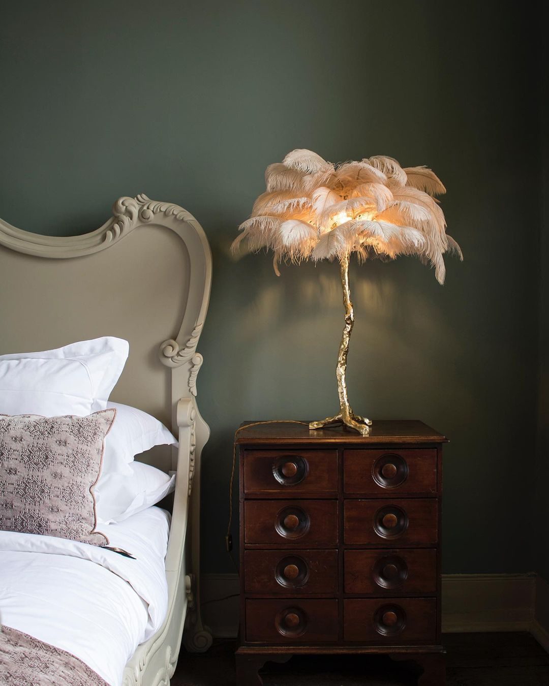 Ostrich Feather Table Lamp - Ostrich Feather Table Lamp - Mooielight