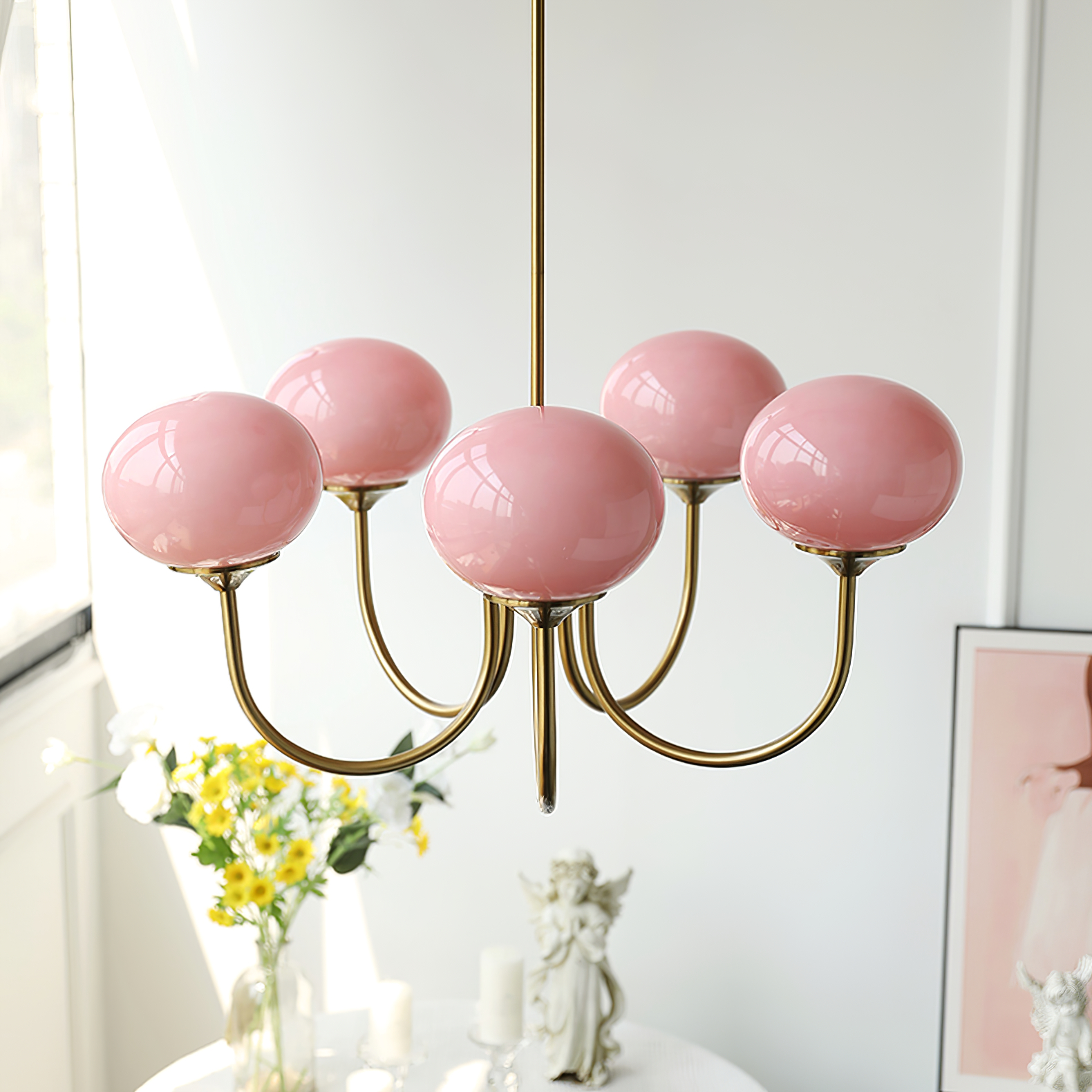 Simple modern electroplating burst balloon ornaments, high-end interior  decor accessories, desktop light luxury soft decorations