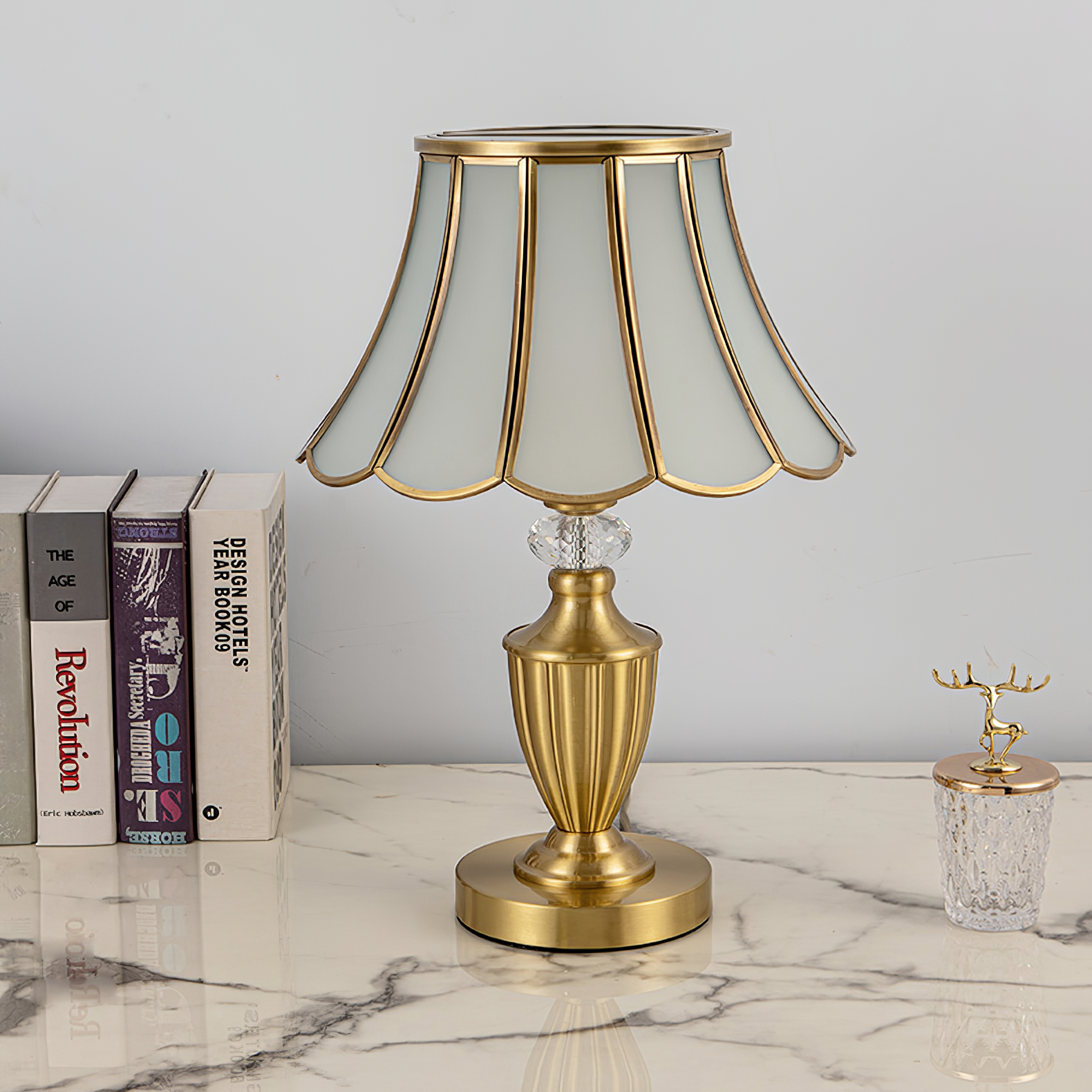 Lexi Vintage Brass Table Lamp