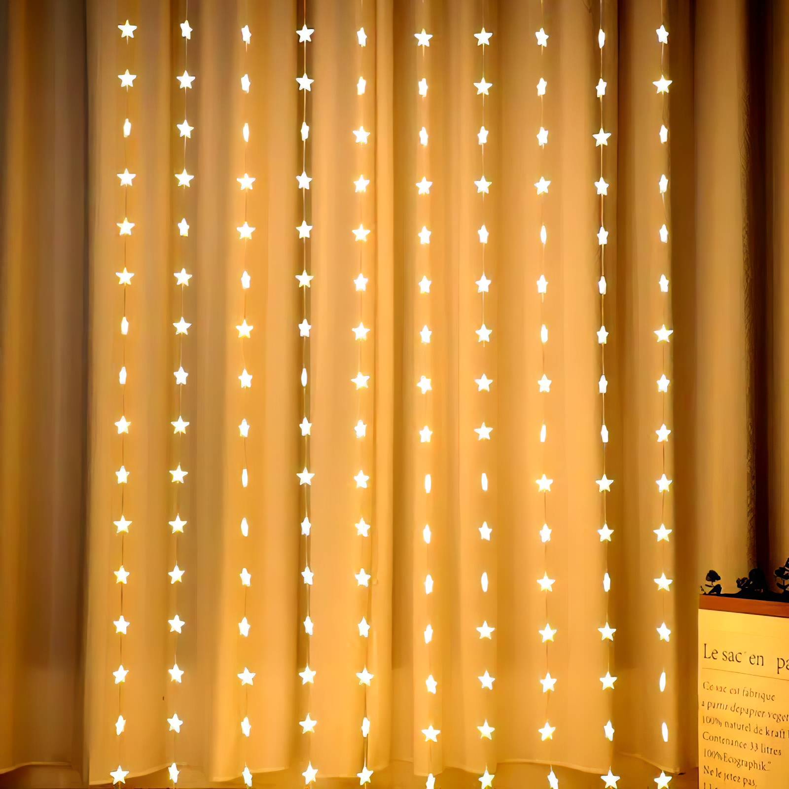 Pentagram LED Curtain Pendant Light - Image 4