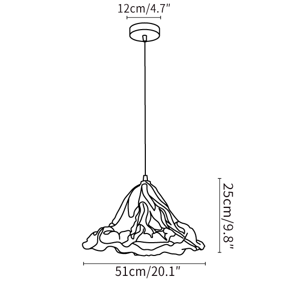Withered Lotus Leaf Pendant Lamp - Mooielight - Withered